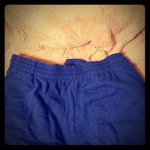 Blue sweatpants